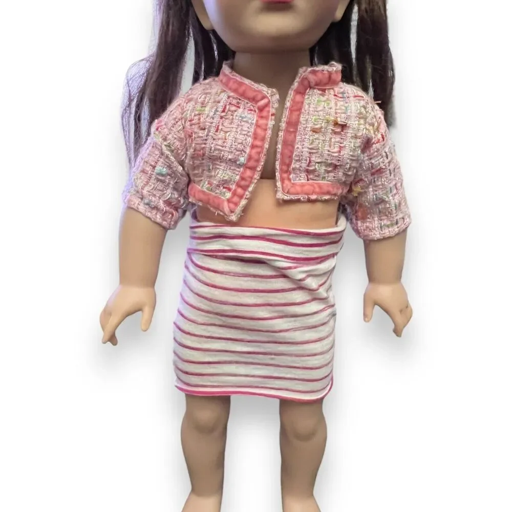 Madame Alexander 18” Brunette And Brown Eyes Crop Top Skirt Girl Doll - 2007